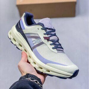 Gray & Purple Sneakers On Running Cloudvista 2 Waterproof